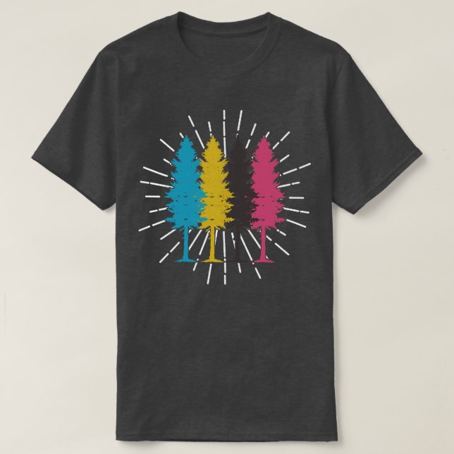 trees pine trees T-Shirt (Design Front)