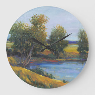 Tree's Reflection II Large Clock