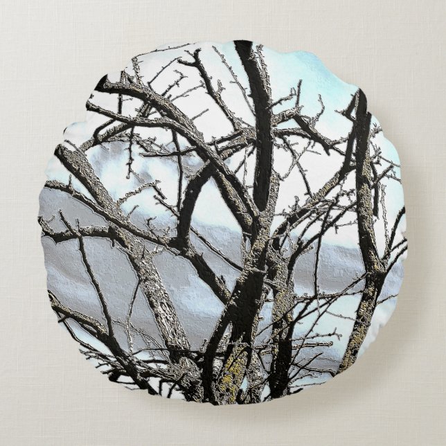 TREES ROUND CUSHION (Front)