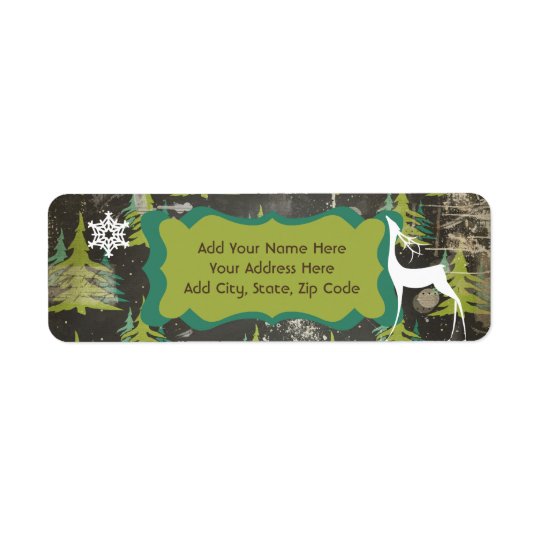 Trees Starry Night Return Address Labels