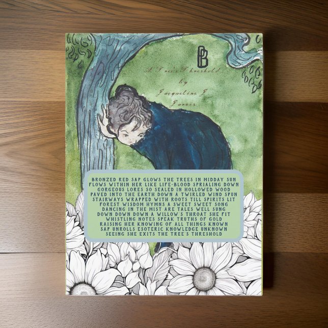 Tree's Threshold Poem Vintage Victorian Art Postcard (Creator Uploaded)