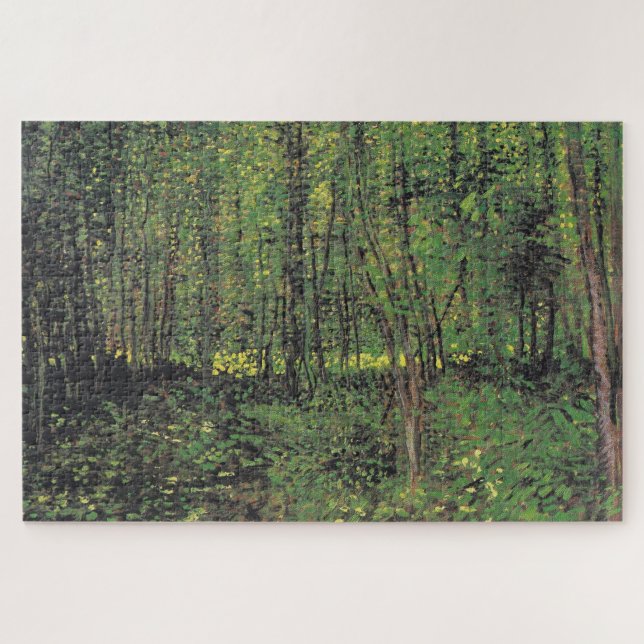 Trees & Undergrowth by Van Gogh Painting Art Jigsaw Puzzle (Horizontal)
