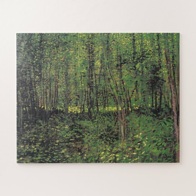 Trees & Undergrowth by Van Gogh Painting Art Jigsaw Puzzle (Horizontal)