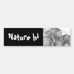 trees wear winter bumper sticker