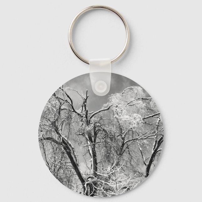 trees wear winter key ring (Front)