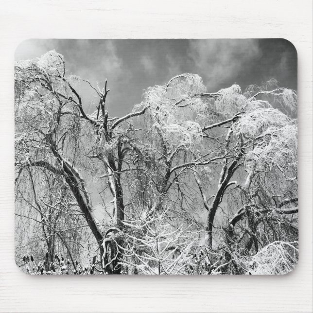 trees wear winter mouse pad (Front)