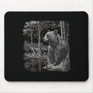 Trees Wildlife Nature Animal Bear Outdoor Forest Mouse Pad