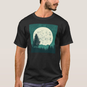 Trees Wildlife Nature Forest Silhouette T-Shirt