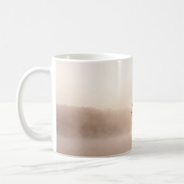 TREES WITH FOG COFFEE MUG (Left)