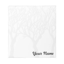 Trees with Your name - customisable notepad