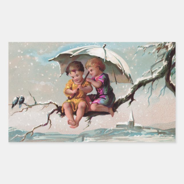 Treetop Children Rectangular Sticker (Front)