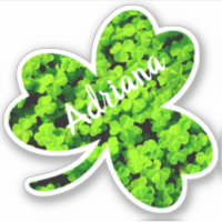 Trefoil Clover Leaf Cloverleaf Shape Custom Name