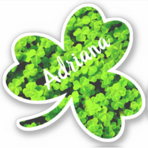 Trefoil Clover Leaf Cloverleaf Shape Custom Name