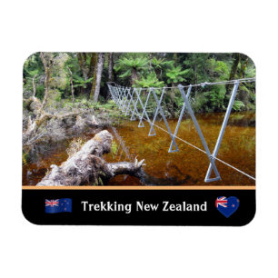 Trekking & Wire Bridges - Wilderness/ New Zealand Magnet