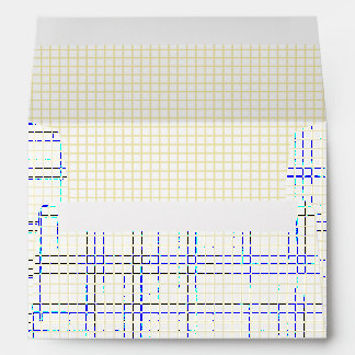 Trellis Butter Yellow - White Envelope