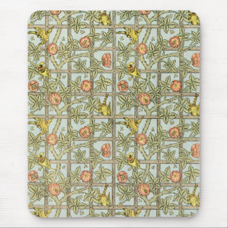 Trellis by William Morris, Vintage Garden Textile Mouse Pad