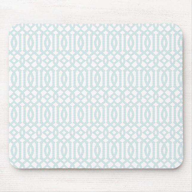 Trellis pattern mousepad - pale blue (Front)