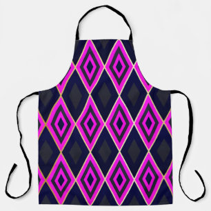 Trellis rhombus shapes geometric seamless pattern apron