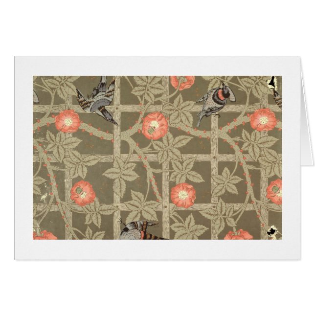 Trellis wallpaper design with a bottle green backg (Front Horizontal)