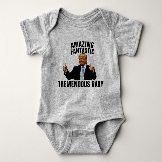 TREMENDOUS BABY TRUMP T-SHIRTS JERSEY ONE PEICE (Front)