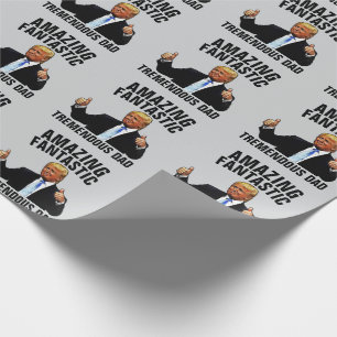 TREMENDOUS DAD TRUMP CHRISTMAS WRAPPING PAPER