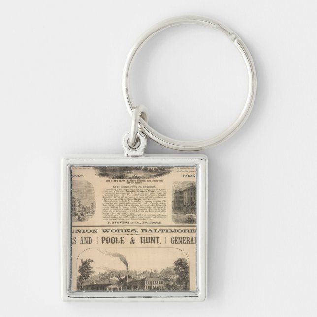 Tremont House, Boston hotel Nahant House Key Ring (Front)