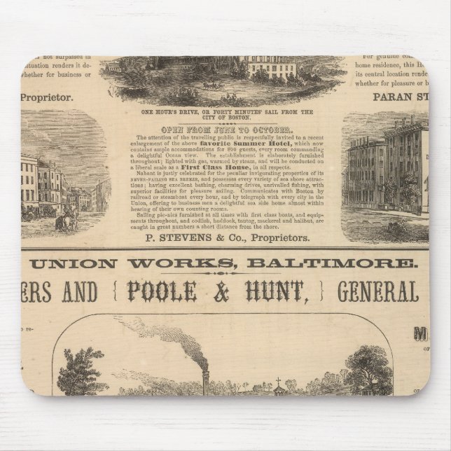 Tremont House, Boston hotel Nahant House Mouse Pad (Front)