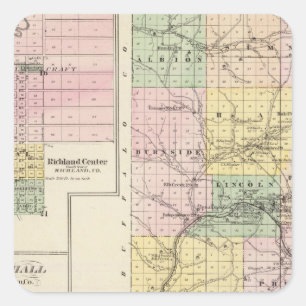 Trempealeau County, Wisconsin Square Sticker