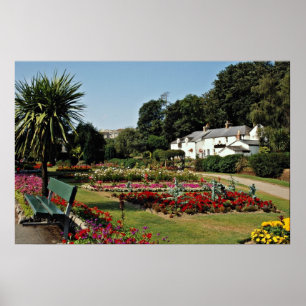 Trenance Gardens, Newquay, Cornwall, U.K.  flowers Poster