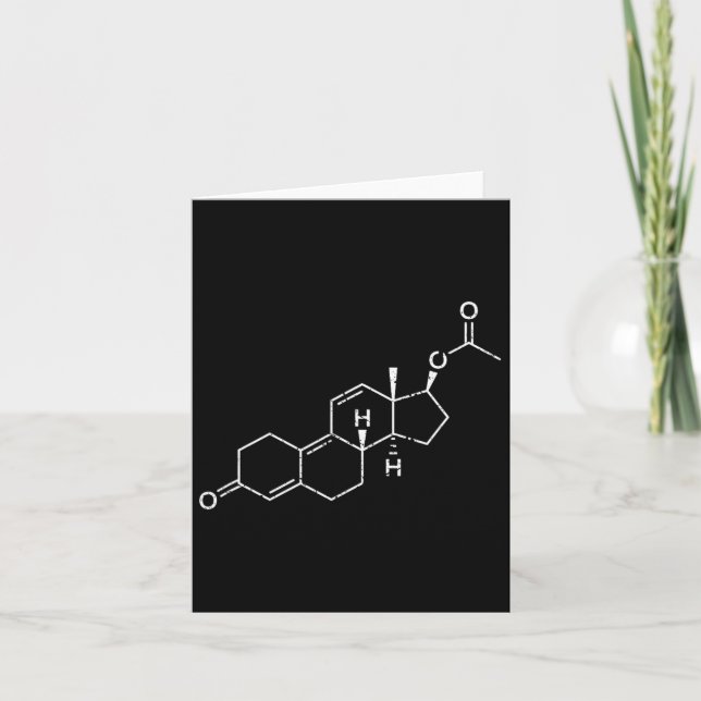 Trenbolone Steroid Molecule  Card (Front)