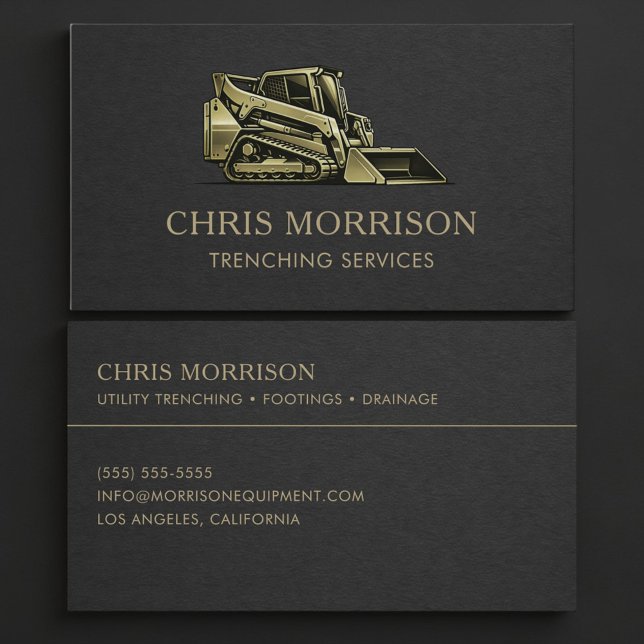 Trenching Services Business Card (Creator Uploaded)