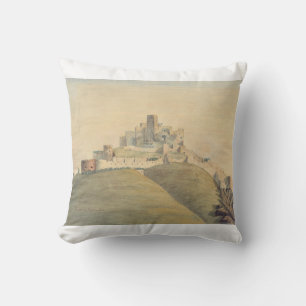 Trencin Castle in western Slovakia Cushion
