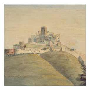 Trencin Castle in western Slovakia Poster