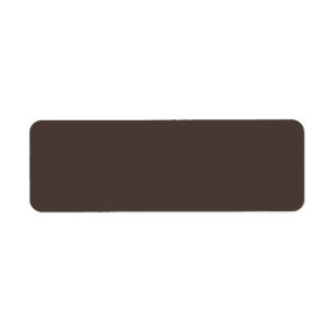 Trend Color - Coffee Brown Return Address Labels