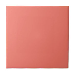 Trend Color -Coral Sunset Decorative Ceramic Tile
