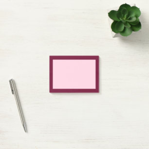 Trend Color - Dark Burgundy / Pink Post-it Notes