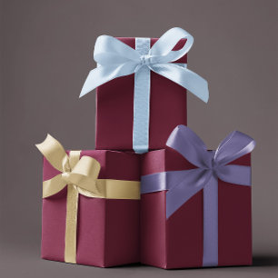 Trend Color Dark Burgundy Wrapping Paper Sheet