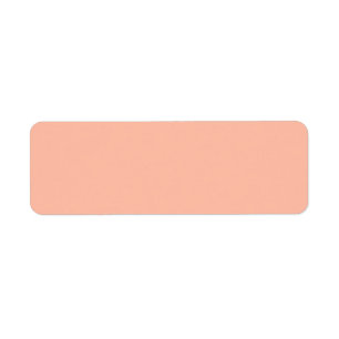 Trend Color Soft Peach Solid Colored Labels