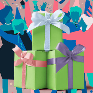 Trend Colors - Kiwi Green Color - Solid Wrapping Paper Sheet