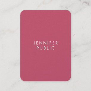 Trend Colors Template Premium Pearl Finish Rounded Business Card