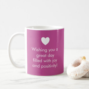 Trend Colour Berry Pink - Name / Positivity Mug