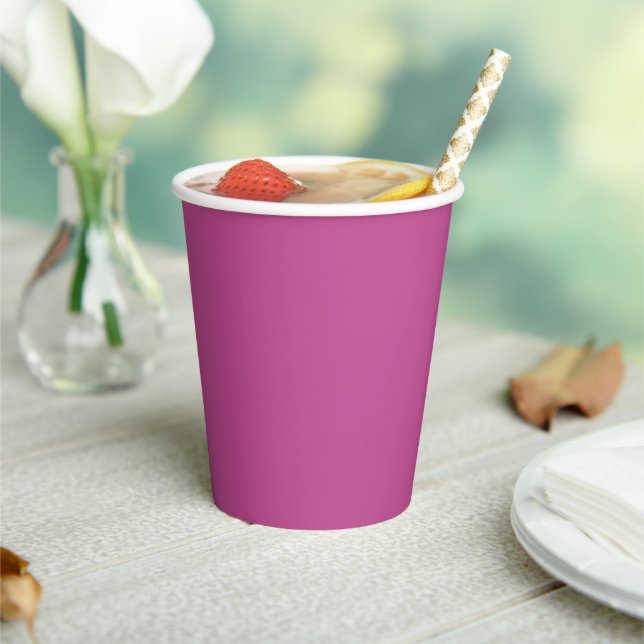 Trend Colour - Berry Pink Paper Cups (Insitu)