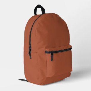 Trend Colour - Burnt Copper Printed Backpack