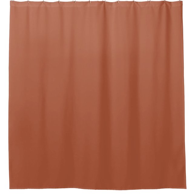 Trend Colour - Burnt Copper Shower Curtain (Front)