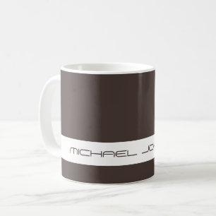 Trend Colour Coffee Brown - Futuristic Name Mug