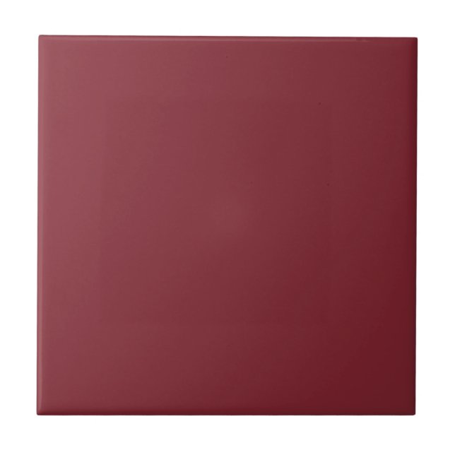 Trend Colour - Crimson Red Decorative Ceramic Tile (Front)