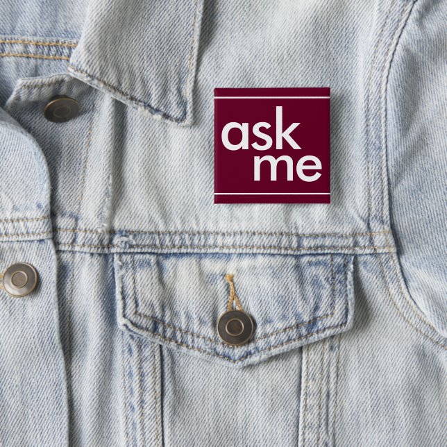 Trend Colour Dark Burgundy - Ask Me Button (In Situ)