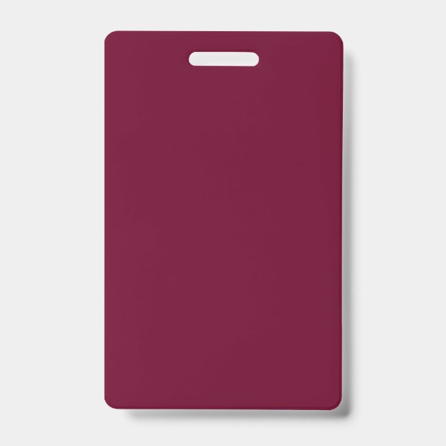 Trend Colour - Dark Burgundy - Badge ID Badge (Front)