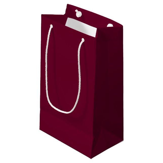 Trend Colour Dark Burgundy Gift Bag (Front Angled)