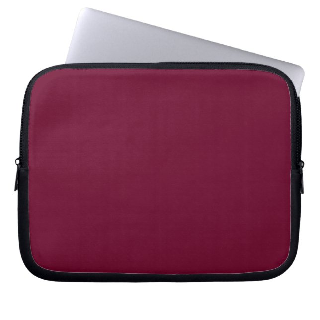 Trend Colour - Dark Burgundy  Laptop Sleeve (Front)